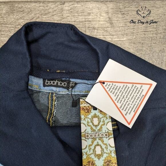 Boohoo Maternity Straight Leg Jeans Size 8 - Picture 2 of 4